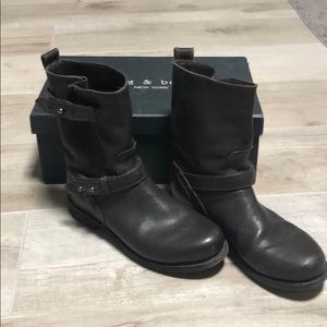 Rag&Bone dark brown Moto boots size 38